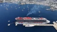Dev kruvaziyer Bodrum'da turist yoğunluğu oluşturdu