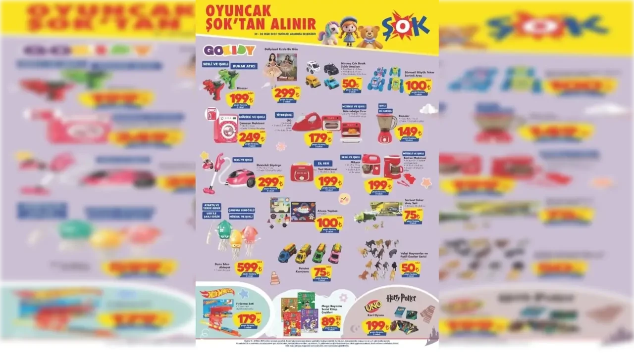 ŞOK 25–28 Ekim kataloğu yayımlandı: Oyuncak ve teknoloji fırsatları raflarda!
