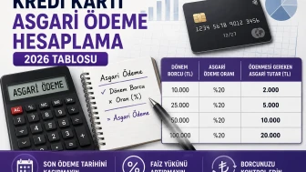 Kredi kartı asgari ödeme nasıl hesaplanır?