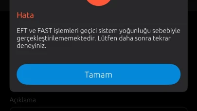 Yapı Kredi Bankası neden EFT gönderilemiyor?