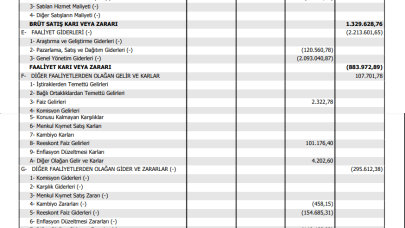 DOGUB: Doğusan Boru Gelir Tablosu Zarar Yazdı