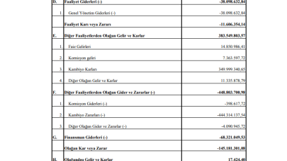 GLYHO: Global Yatırım Holding Gelir Tablosu Zarar Yazdı