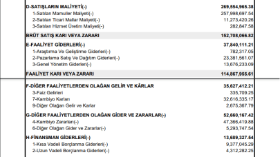 ISKPL: Işık Plastik Gelir Tablosu Kar Yazdı