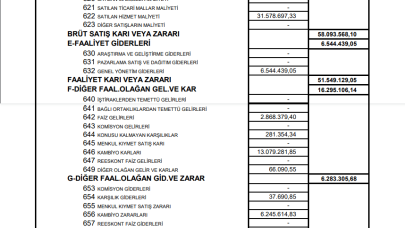 AKMGY: Akmerkez GYO Gelir Tablosu Kar Yazdı