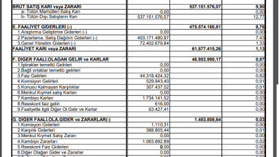 BIZIM: Bizim Toptan Gelir Tablosu Kar Yazdı