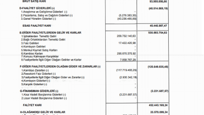 ECILC: EİS Eczacıbaşı Gelir Tablosu Kar Yazdı