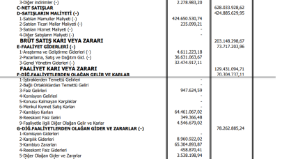 EGSER: Ege Seramik Gelir Tablosu Kar Yazdı