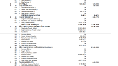 GSDHO: GSD Holding Gelir Tablosu 400 Milyon TL Kar Yazdı