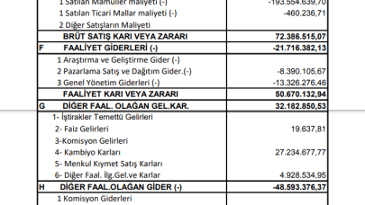 HATEK: Hateks Hatay Tekstil Gelir Tablosu Kar Yazdı