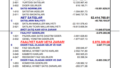 IZFAS: İzmir Fırça Gelir Tablosu Kar Yazdı