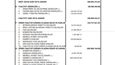 TRGYO: Torunlar GYO Gelir Tablosu Zarar Yazdı