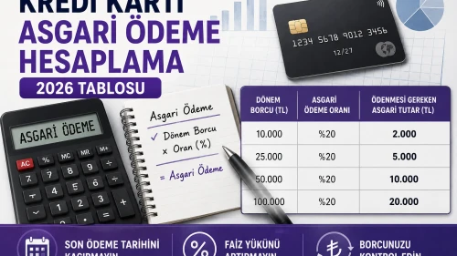 Kredi kartı asgari ödeme nasıl hesaplanır?