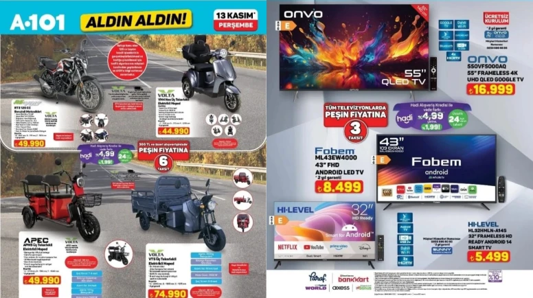 A101 13 Kasım indirimleri belli oldu: Fırsatlar stoklarla sınırlı!