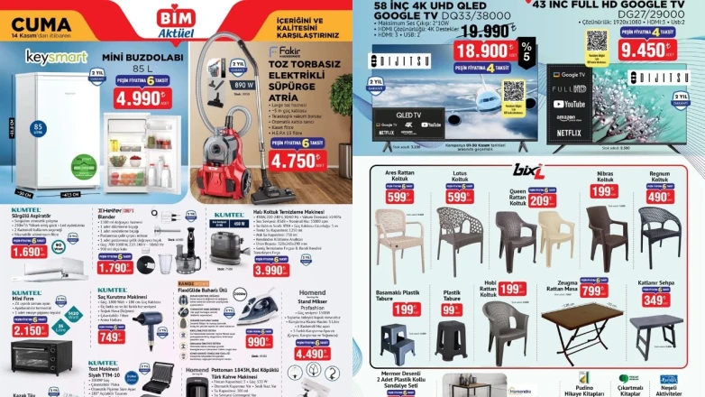 14 Kasım BİM Aktüel Ürünleri açıklandı: Ev ve mutfak ürünlerinde büyük kampanya