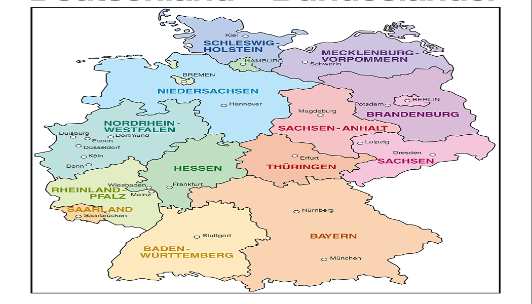 Almanya’nın 16 Eyaleti ve Almanya Eyalet Başkentleri